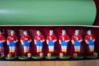 Final mundial de Futbol. Antiguo juego, España-Ing
