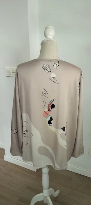 Blusa Beige Multicolor