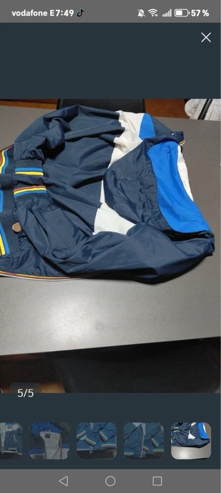 Chaqueta INSIDE azul y blanca