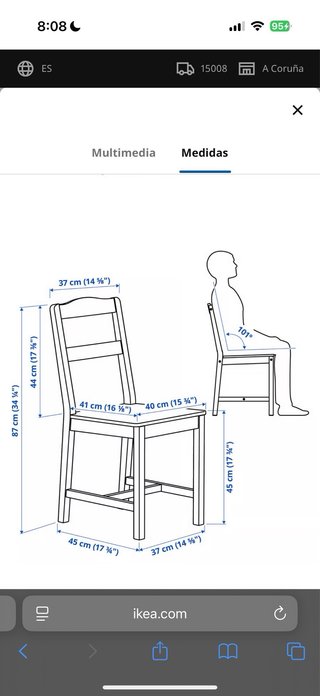 Mesa de comedor con 4 sillas