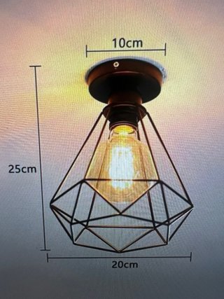 Lámpara de techo estilo Industrial