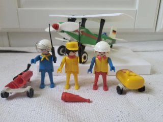 Playmobil 3246 Geobra Biplano Pegasus Verde 1977