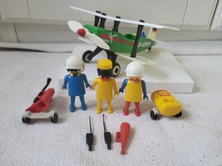 Playmobil 3246 Geobra Biplano Pegasus Verde 1977