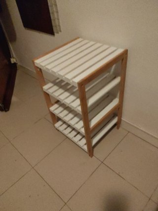 Estante de madera 3 baldas 57x34x33