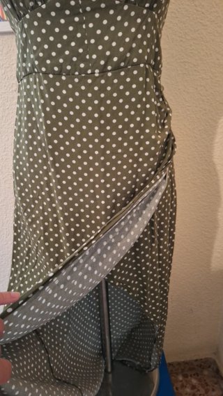 Vestido Zara verde lunares