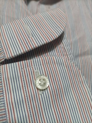 Camisa Burberry Hombre XL Rayas Rosas