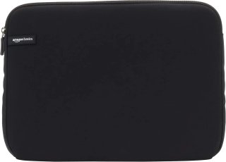 Amazon Basics Funda para portátiles de hasta 14-Pulgadas, Color Negro