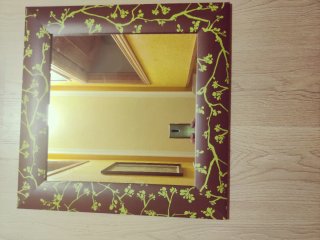 Espejo Cuadrado Madera 54x54cm