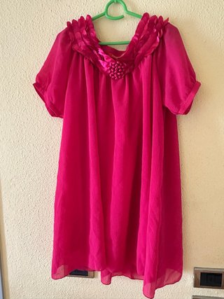 Vestido fiesta fucsia