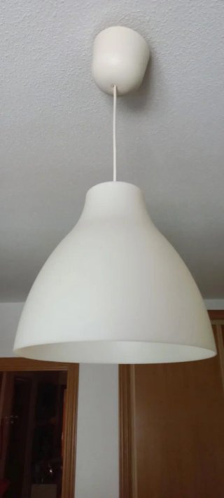 Lámpara colgante Ikea Melodi blanca