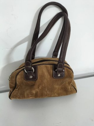 Bolso de pana marrón