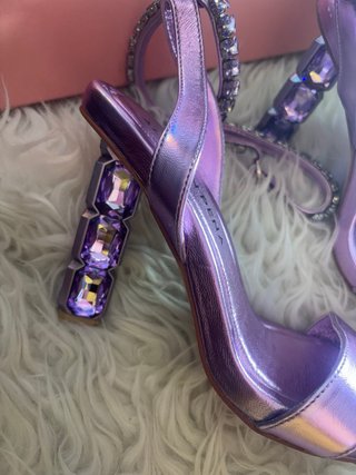 Sandalias Alma en Pena Moradas con Brillantes