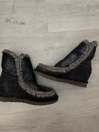 Botas Mou Negras y Plateadas