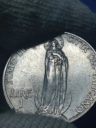 Moneta Vaticano 1 Lira Papa Pio XI 1933/34