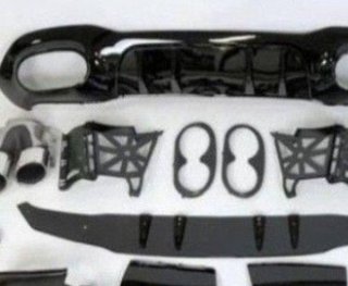 Difusor Trasero Mercedes V177 AMG Look A45 4 Puert