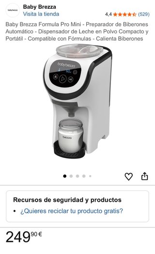 Baby Brezza Formula Pro Mini Nuevo