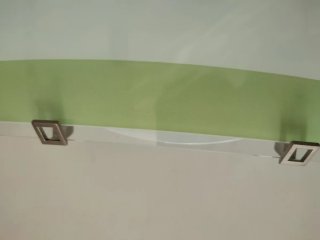 Lámpara de techo moderna verde y transparente
