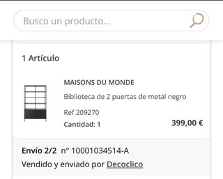 Estantería Metálica Negra Maison du Monde