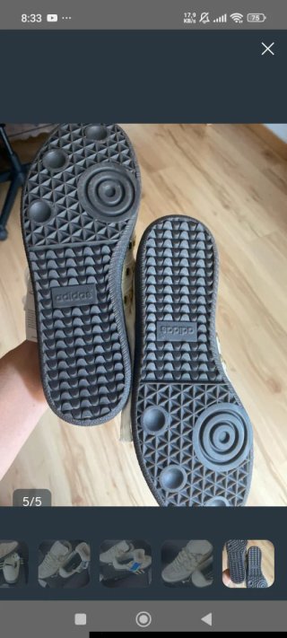Zapatillas Adidas Beige y Dorado Mujer