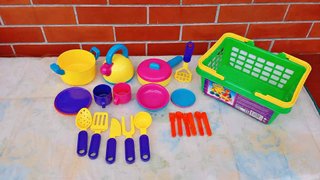 Juego de Cocina Infantil con Cesta