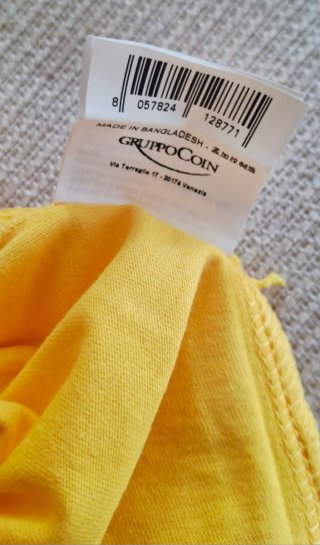 T-shirt OVS bambino gialla