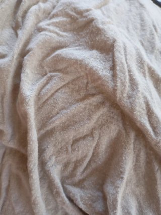 Camisola larga premamá cruzada beige
