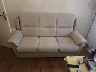 Sofá de 3 plazas beige