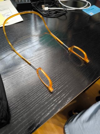 Gafas de cerca graduadas naranja