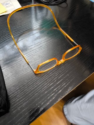 Gafas de cerca graduadas naranja