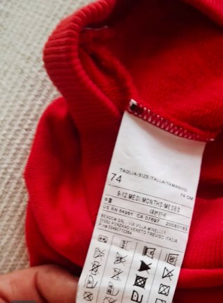 Pantalone tuta Benetton bambino rosso