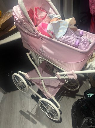 Carrito de bebé Jc Toys rosa