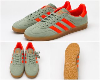 Zapatillas Adidas Gazelle Verde y Naranja