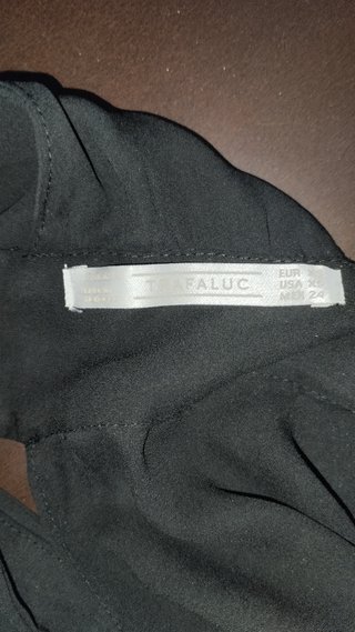 Blusa Zara Negra Talla XS