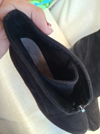 Botines negros tacón cremallera mujer