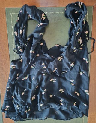 Blusa donna con fiori rosa