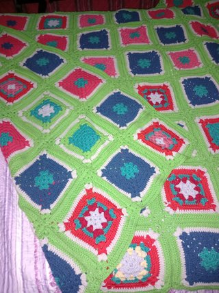 Coperta uncinetto fatta a mano