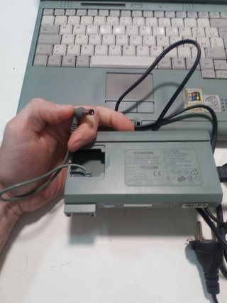 Notebook Fujitsu vintage funzionante con mouse