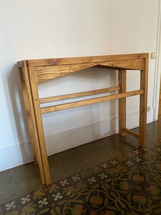 Mesa consola pino gallego artesanal