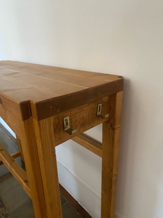 Mesa consola pino gallego artesanal
