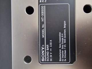 Barra de Sonido Sony Negra y Plateada