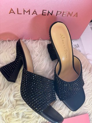 Sandalias Alma en Pena Tacon Brillantes