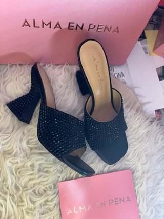 Sandalias Alma en Pena Tacon Brillantes