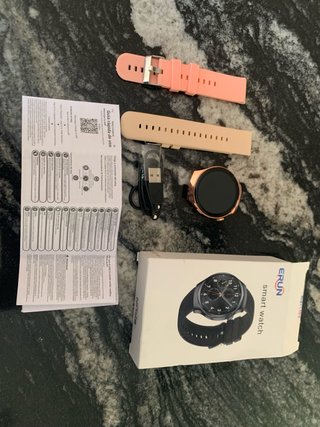 Reloj Inteligente ERUN Dorado y Rosa