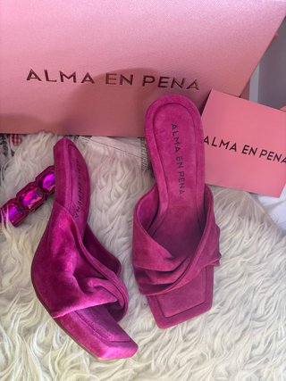 Sandalias ALMA EN PENA Rosa Tacón Joya