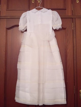 Vestido de comunión blanco niña