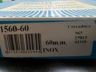 Cerradura MCM 1560-60 Inox con Cilindro
