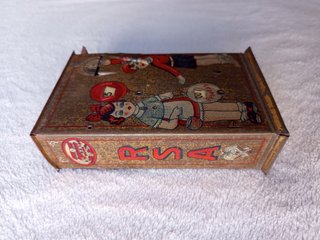 Antigua hucha RICO RSA de hojalata, 1920