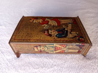Antigua hucha RICO RSA de hojalata, 1920