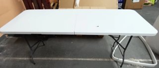 Mesa plegable blanca 180cm