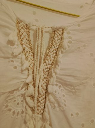 Camiseta boho bordada Talla M